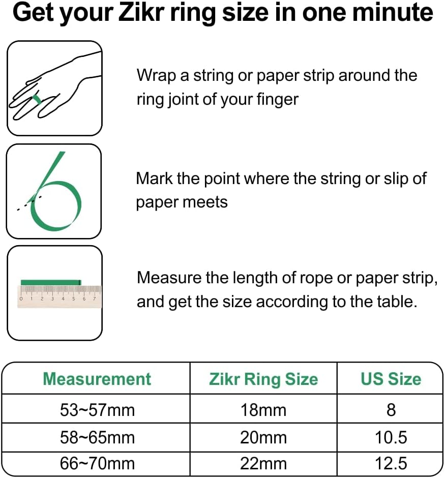 Smart Tasbih Zikr Ring